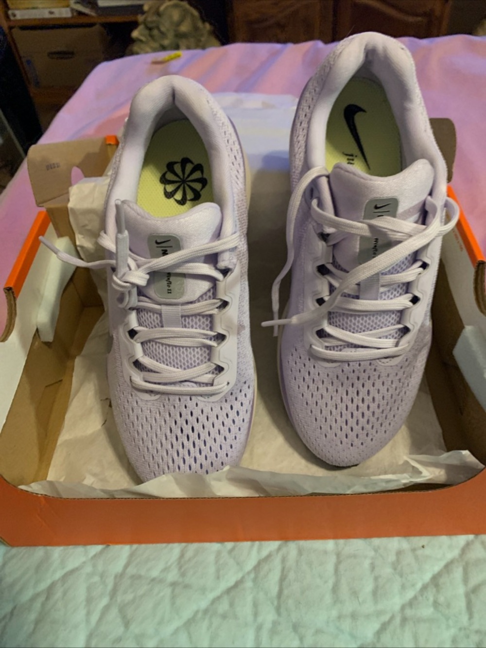 NIKE AIRFLO 11 Size 6 - New Amethyst & Metallic Silver - Picture 3 of 11